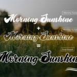 Morning Sunshine Font Poster 3