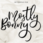 Mostly Bonny Font Poster 1