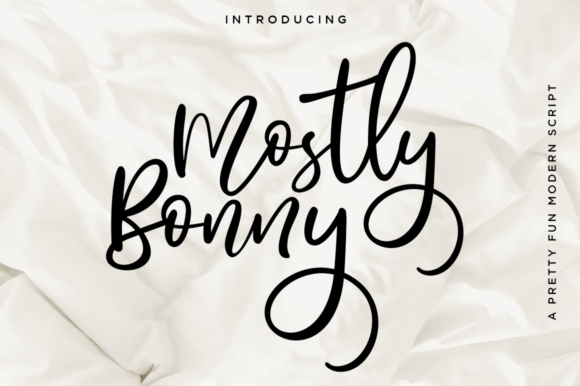 Mostly Bonny Font Poster 1