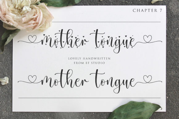 Mother Tongue Font