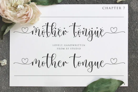 Mother Tongue Font Mother Tongue Font Poster 1