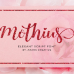 Mothius Font Poster 1