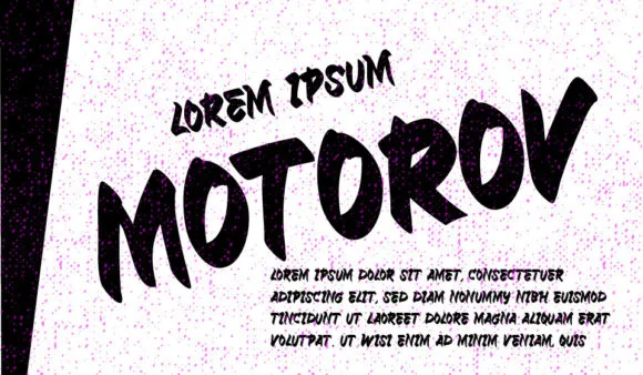 Motorov Font Motorov Font Poster 1