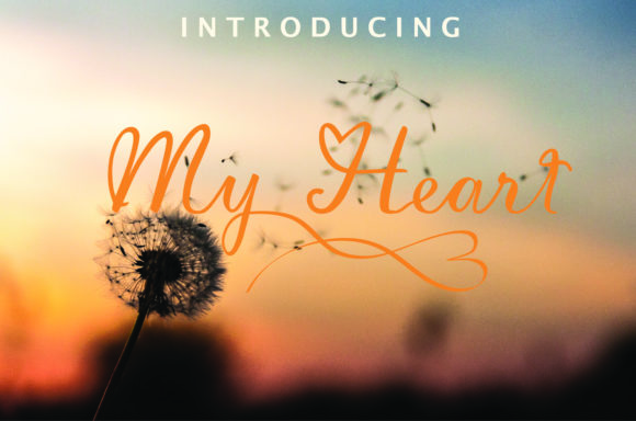 My Heart Font Poster 1