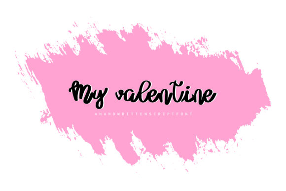 My Valentine Font Poster 1