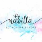 Nabilla Font Poster 1