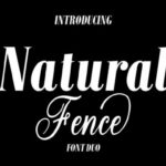 Natural Fence Font Poster 1