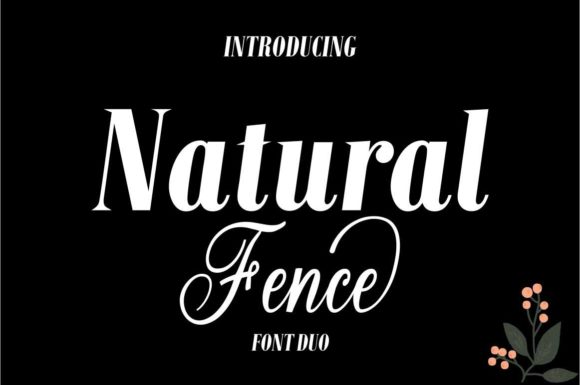 Natural Fence Font Poster 1