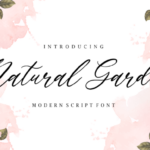 Natural Garden Font Poster 1