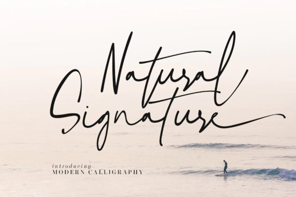 Natural Signature Font