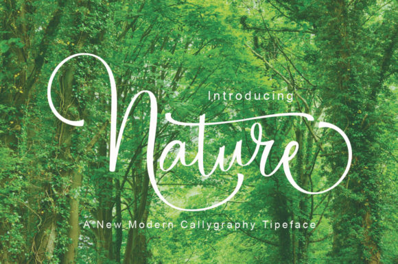 Nature Font Poster 1