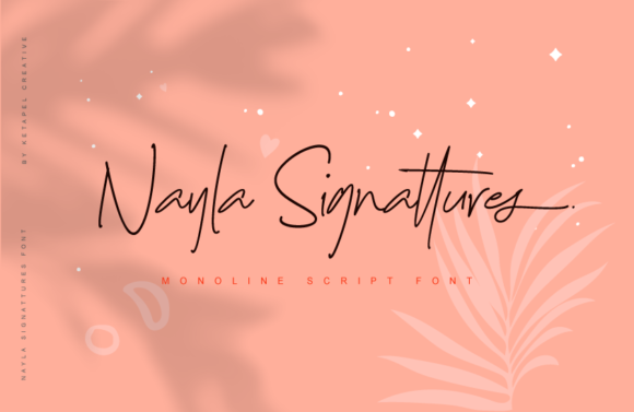 Nayla Signature Font Poster 1