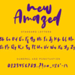 New Amazed Font Poster 3