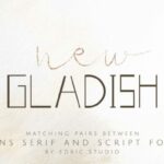 New Gladish Font Poster 2