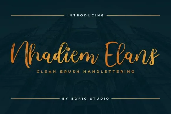 Nhadiem Elans Font Poster 1