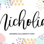 Nicholia Font Poster 1