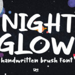 Night Glow Font Poster 1