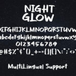 Night Glow Font Poster 7