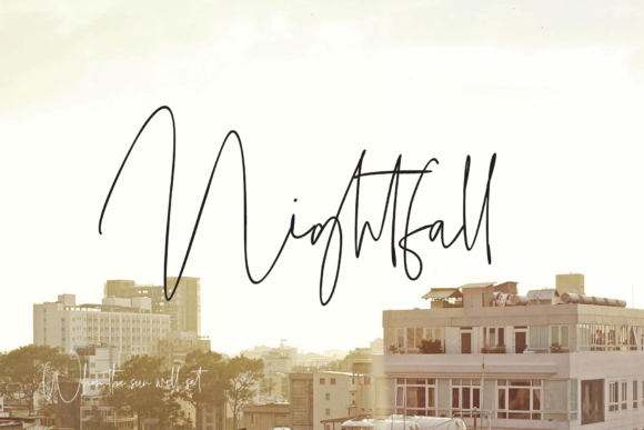 Nightfall Font Poster 1