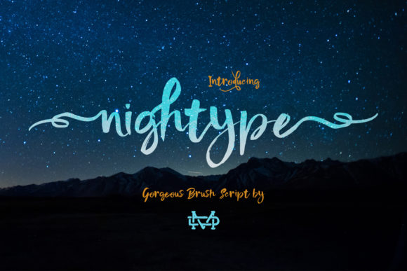 Nightype Font Poster 1