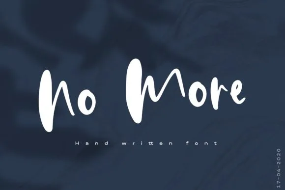 No More Font No More Font Poster 1