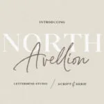 North Avellion Duo Font Poster 1