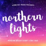Northern Lights Font Poster 1