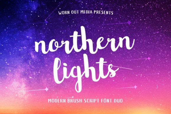 Northern Lights Font Poster 1