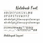 Notebook Font Poster 7