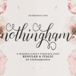 Nothingham Script Font Poster 1