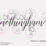 Nothingham Script Font Poster 4