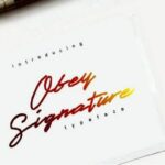 Obey Signature Font Poster 1