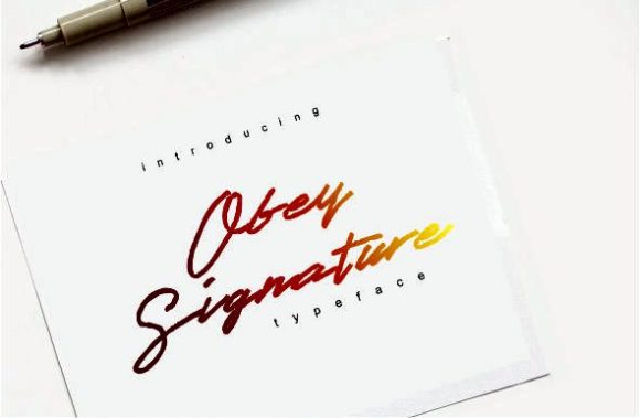 Obey Signature Font Poster 1