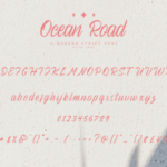 Ocean Road Font Poster 8