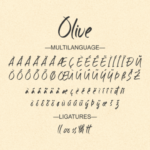 Olive Font Poster 7