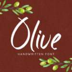 Olive Font Poster 8