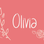 Olivia Font Poster 1