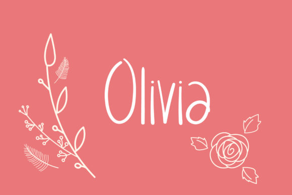 Olivia Font Poster 1
