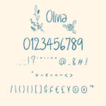 Olivia Font Poster 4