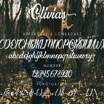 Olivias Font Poster 12