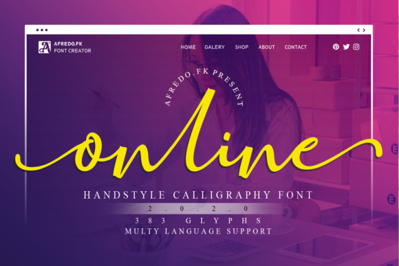 Online Font Poster 1