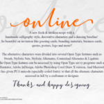 Online Font Poster 9