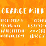 Orange Milk Font Poster 11