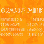 Orange Milk Font Poster 12