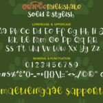 Orange Milkshake Font Poster 6