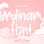 Ordinary Font Poster 1