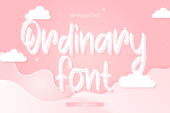 Ordinary Font Poster 1