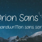 Orion Sans Font Poster 1