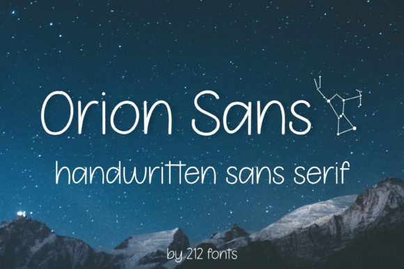 Orion Sans Font