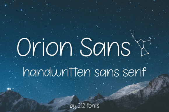 Orion Sans Font Poster 1